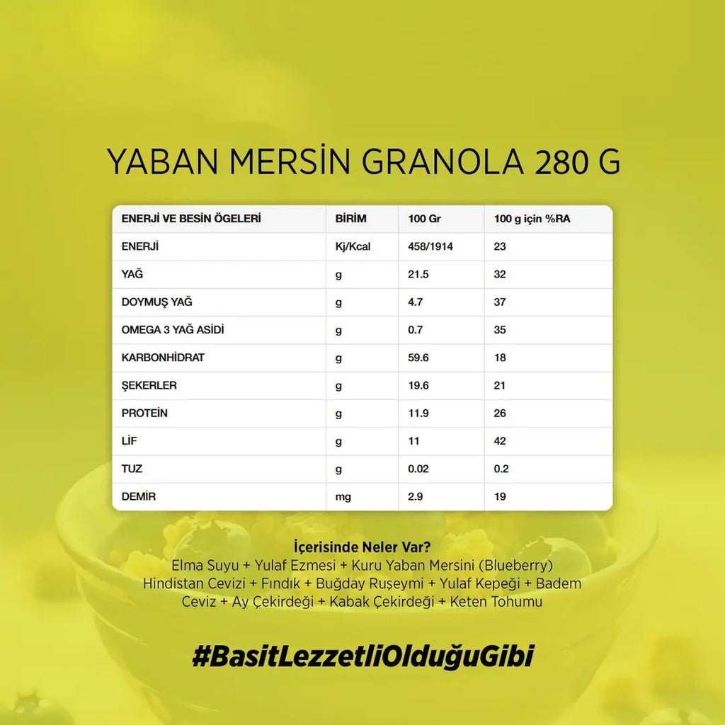 MOM'S Granola Yaban Mersinli 280 g