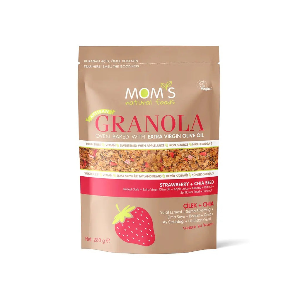 MOM'S Granola 280 g Çilek ve Chia