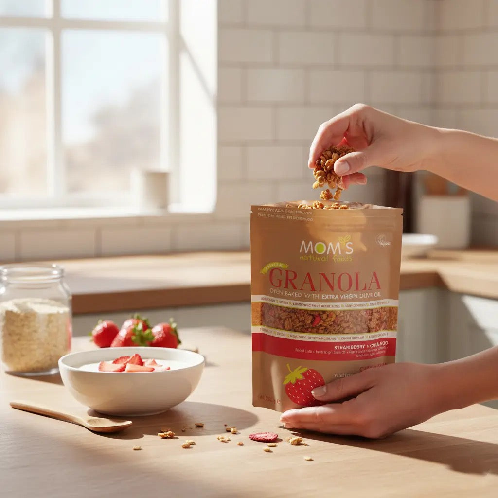 MOM'S Granola 280 g Çilek ve Chia