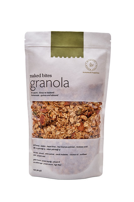 NAKED BITES Granola - Kinoa & Bademli - 360 g