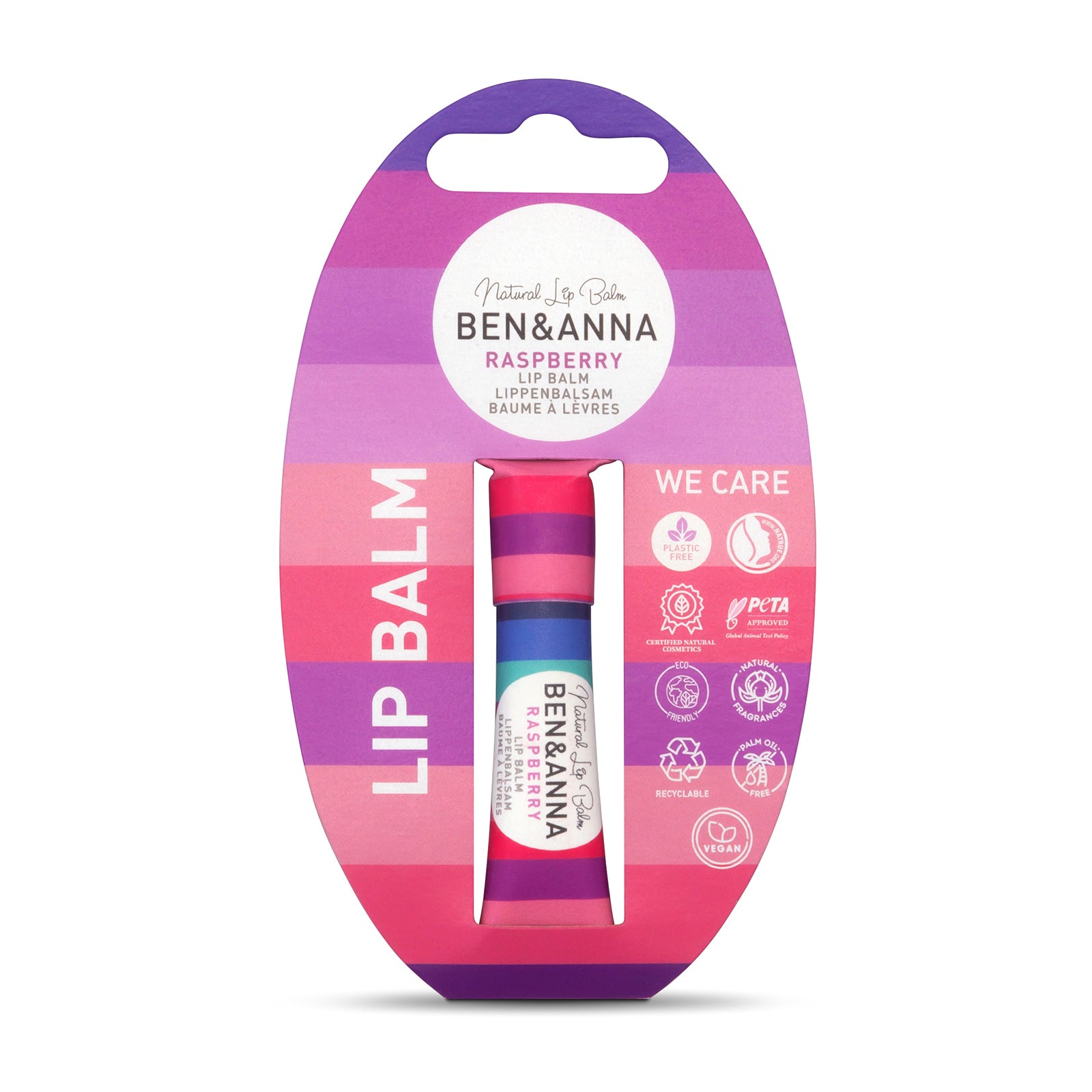 BEN&ANNA Natural Lip Balm Raspberry 6 g