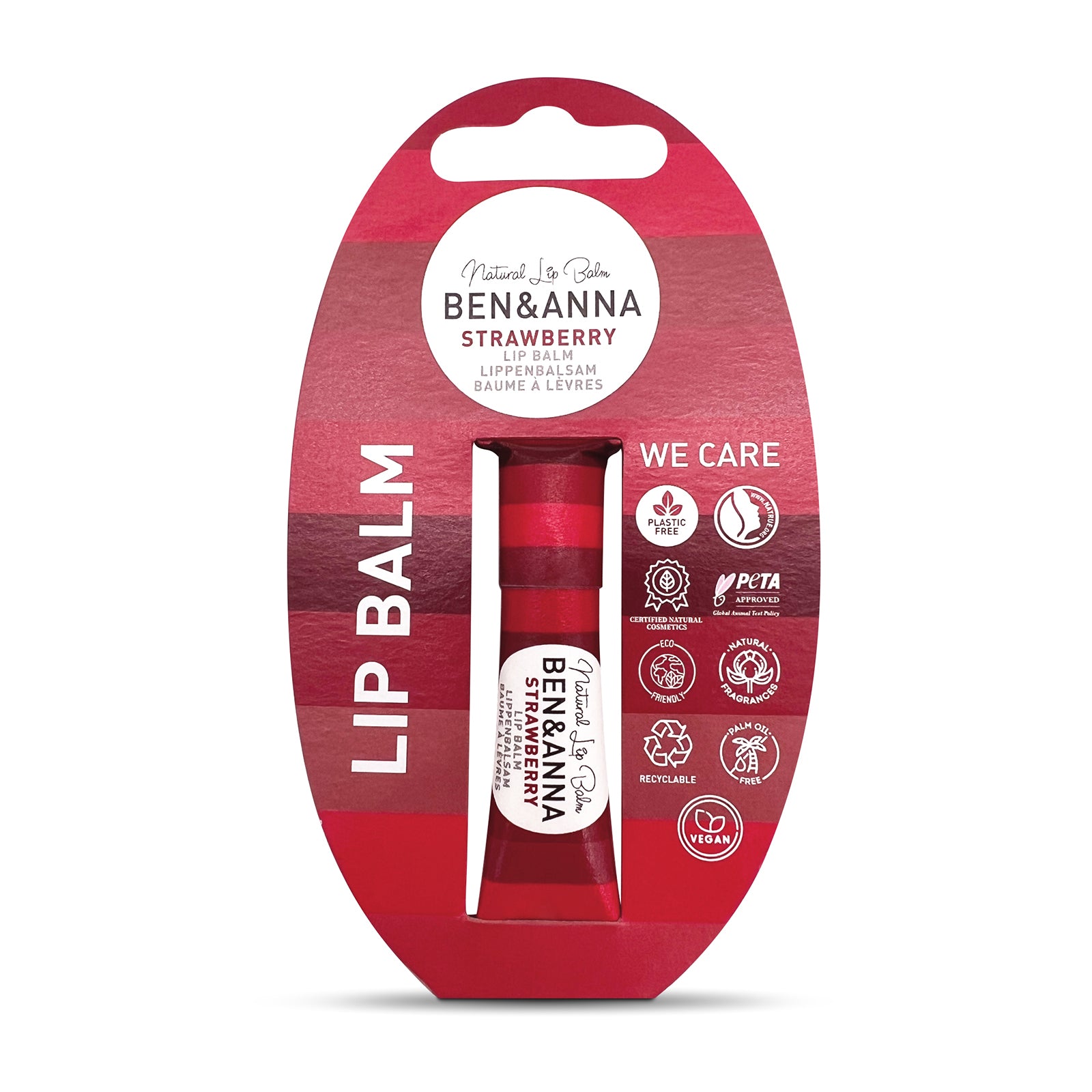 BEN&ANNA Natural Lip Balm Strawberry 6 g