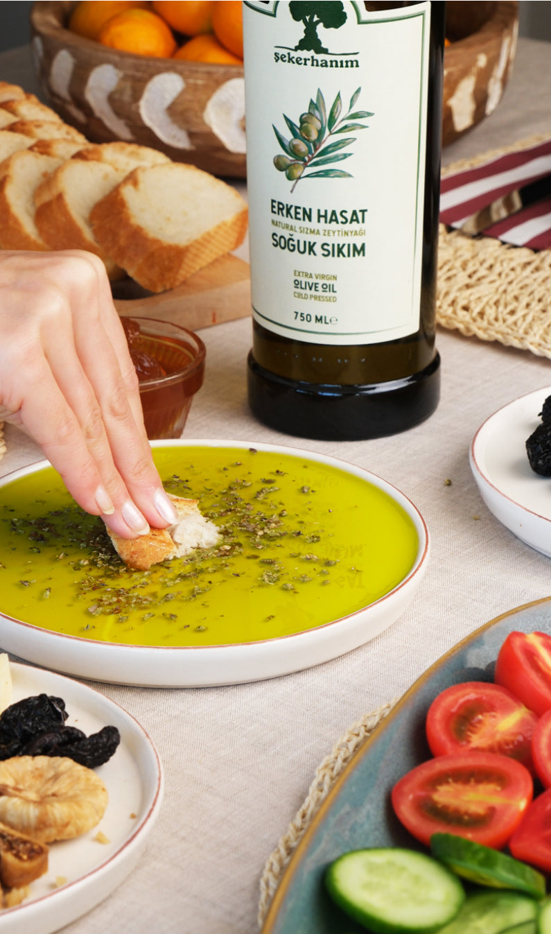 ŞEKERHANIM Erken Hasat Soğuk Sıkım Zeytinyağı 750 ml