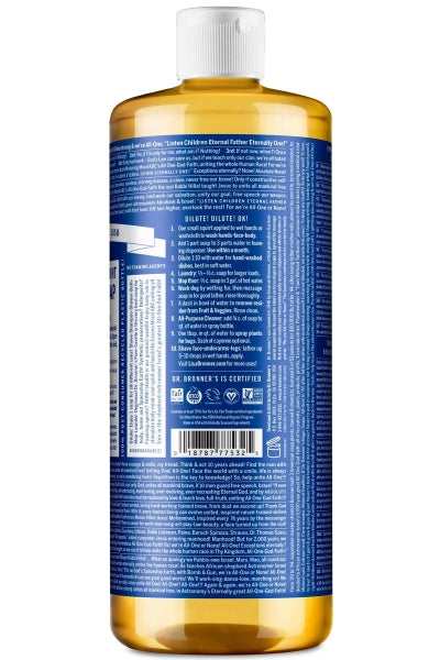 DR BRONNER’S Çok Amaçlı Sıvı Sabun Nane Kokulu 946 ml