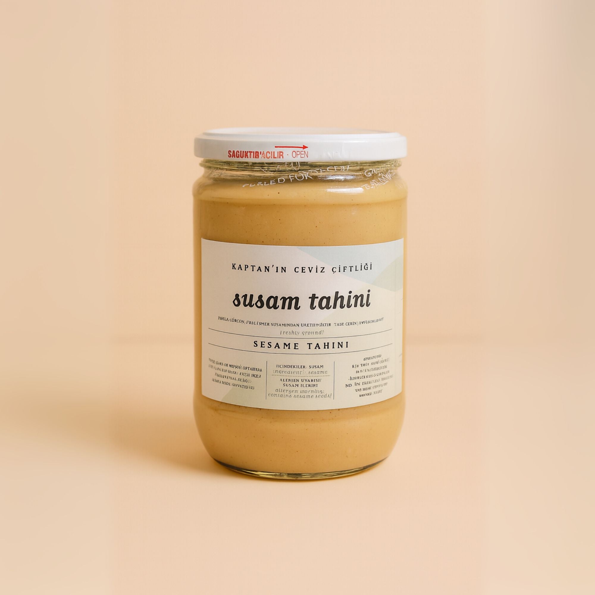 KAPTAN'IN CEVİZ ÇİFTLİĞİ Yerli Gökova Susam Tahini 650 g