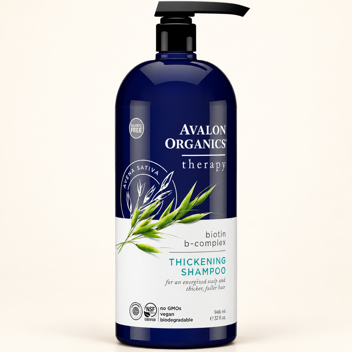 Avalon Organics Biotin B Complex Şampuan 946 ml – stüdyo çekimi