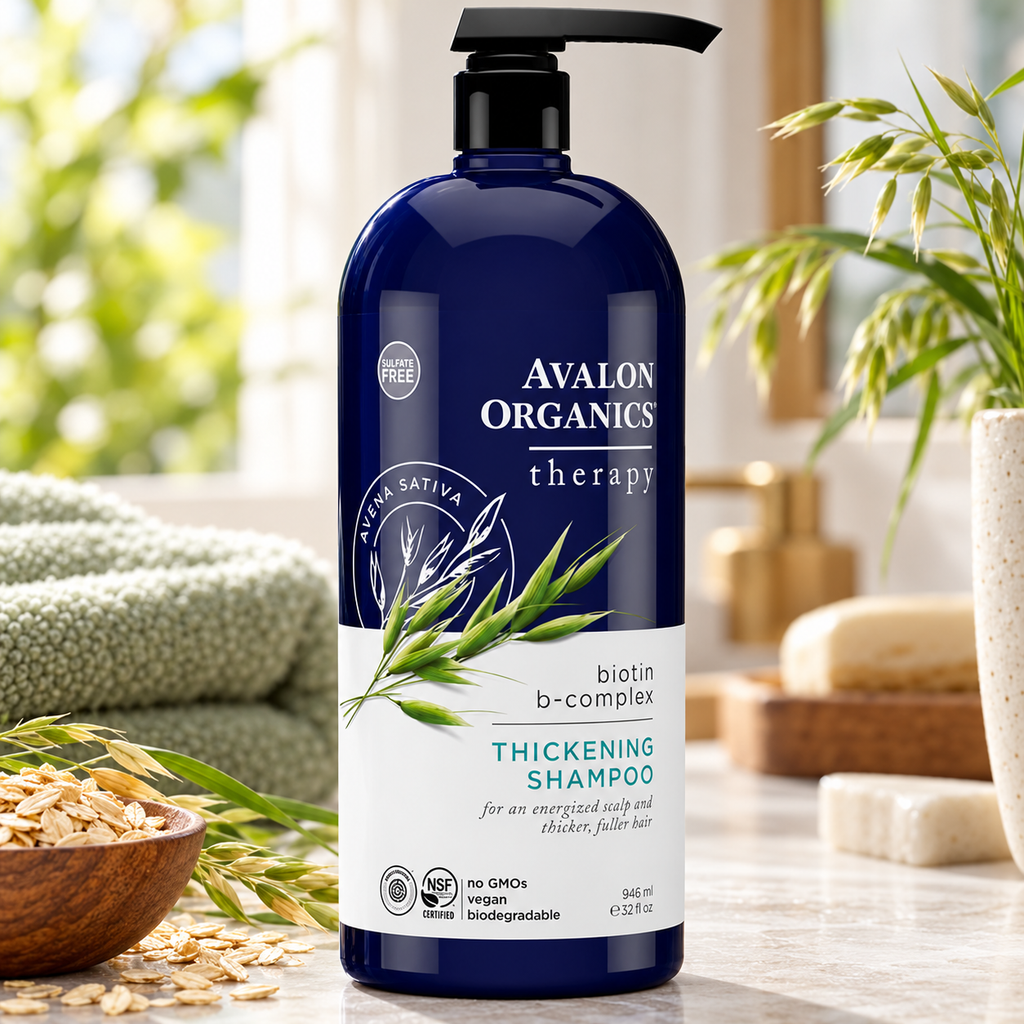 Avalon Organics Biotin B Complex Şampuan 946 ml – sunum önerisi