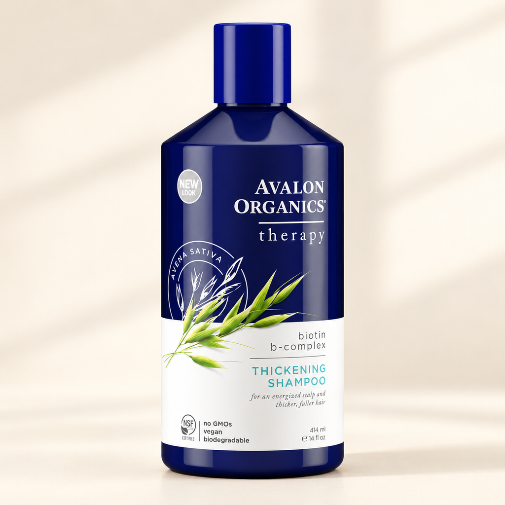 Avalon Organics Biotin B Complex Thickening Şampuan 414 ml – stüdyo çekimi