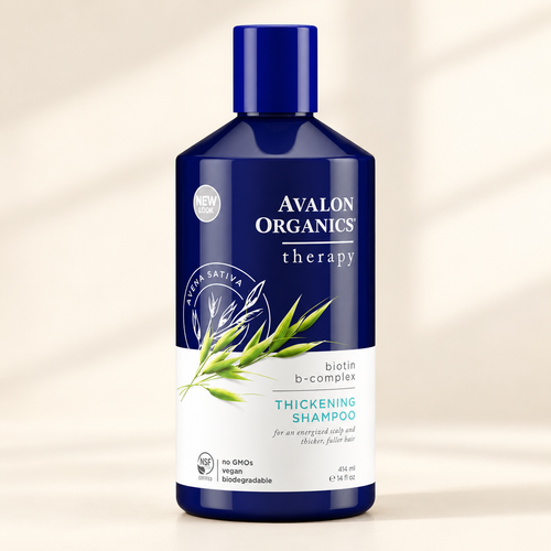 Avalon Organics Biotin B Complex Thickening Şampuan 414 ml – stüdyo çekimi