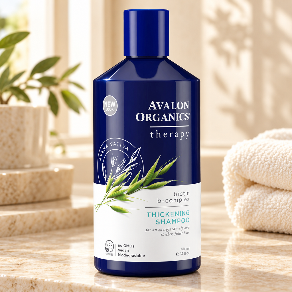 Avalon Organics Biotin B Complex Thickening Şampuan 414 ml – sunum önerisi
