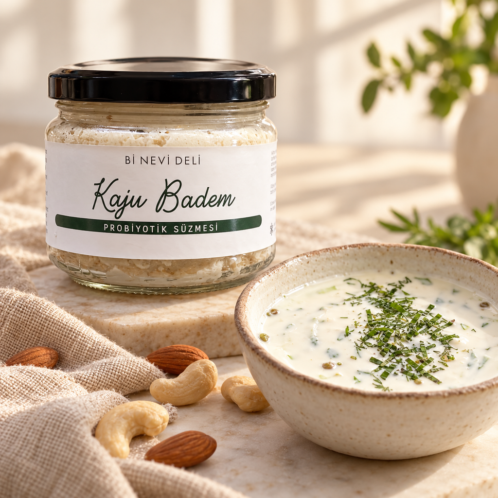 Bİ NEVİ DELİ Kaju Badem Yoğurt 300 g – sunum önerisi