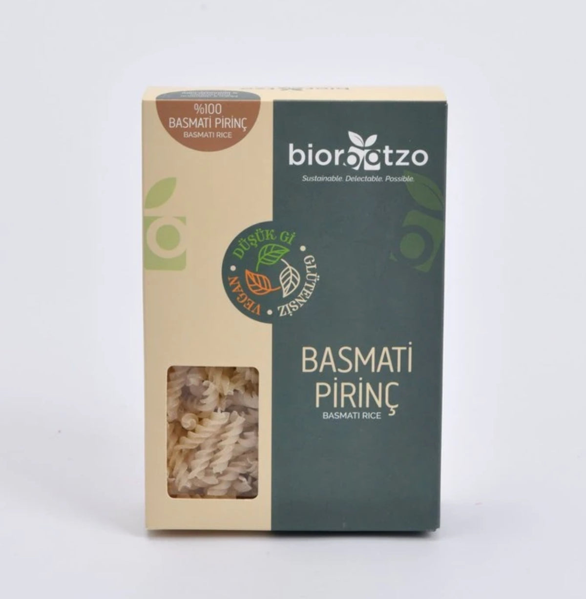 BIOROOTZO Basmati Pirinç Makarnası 200 g Fusili Burgu