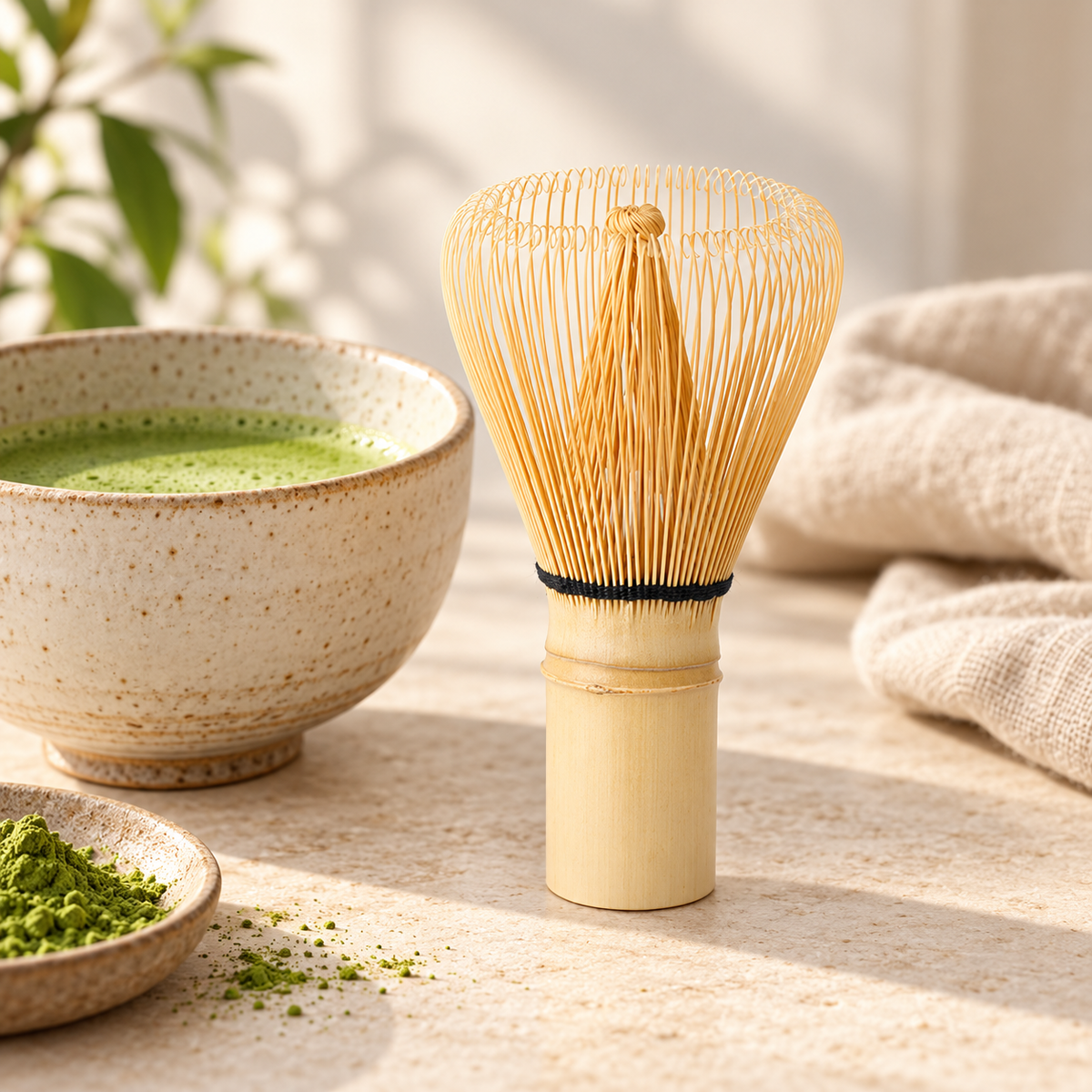 CHADO Bamboo Whisk (Matcha Çayı İçin) – sunum önerisi