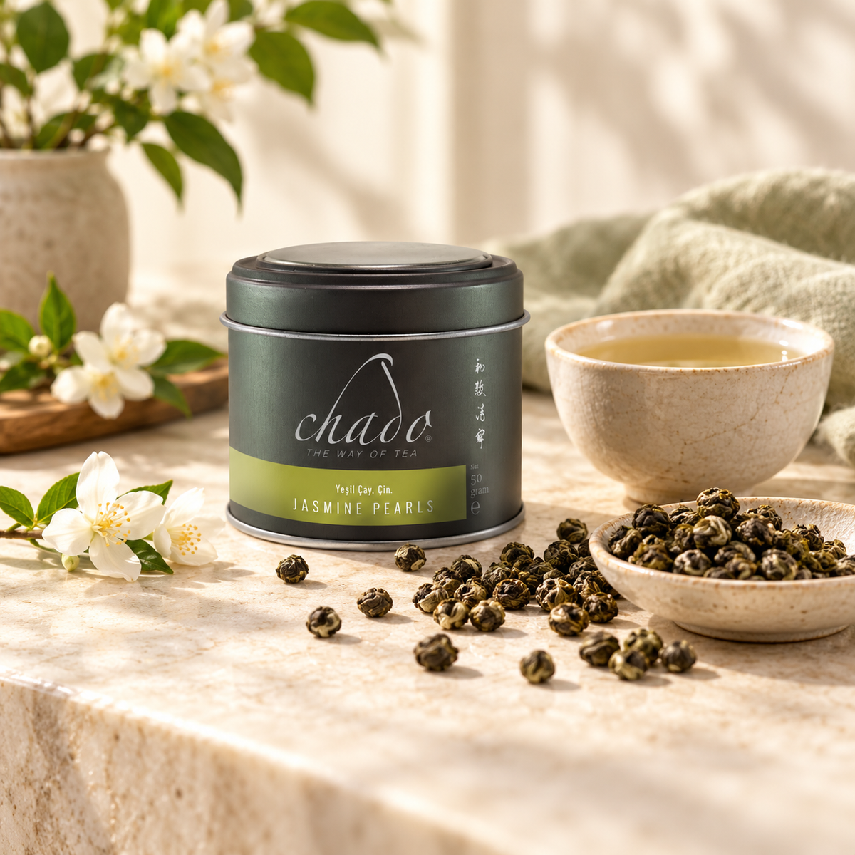 CHADO Jasmine Pearls 50 g – sunum önerisi