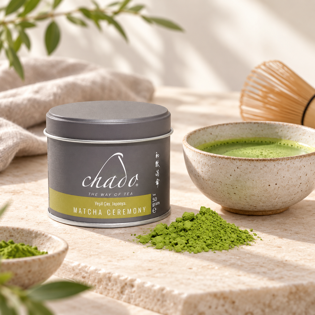 CHADO Matcha Ceremony Grade 50 g – sunum önerisi