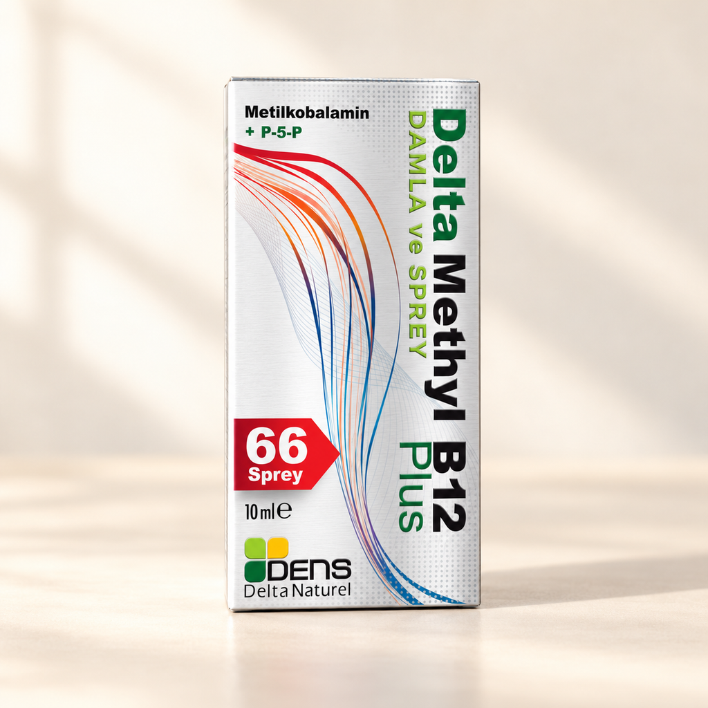 DELTA NATUREL Methyl B12 Plus Spray Methylcobalamin 10 ml – stüdyo çekimi