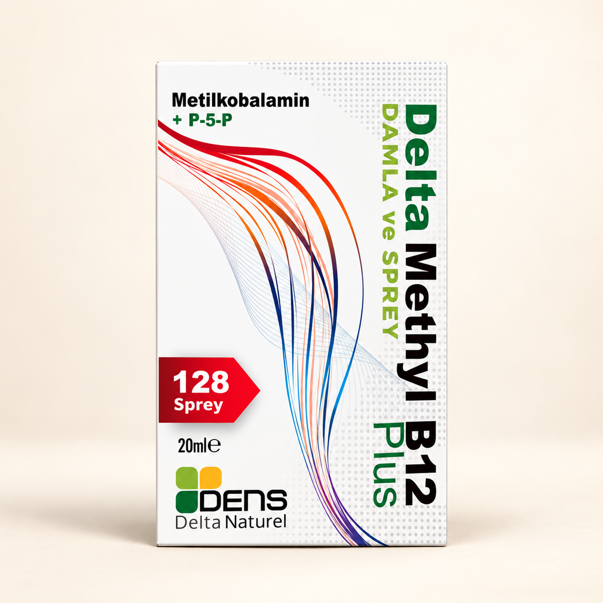 DELTA NATUREL Methyl B12 Plus Spray Methylcobalamin 20 ml – stüdyo çekimi