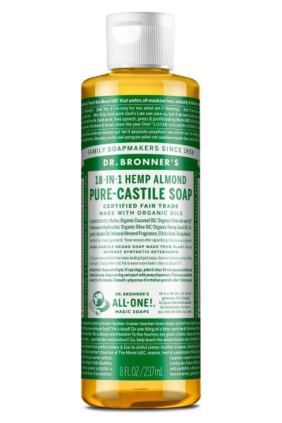 DR BRONNER’S Çok Amaçlı Sıvı Sabun Badem Kokulu 237 ml