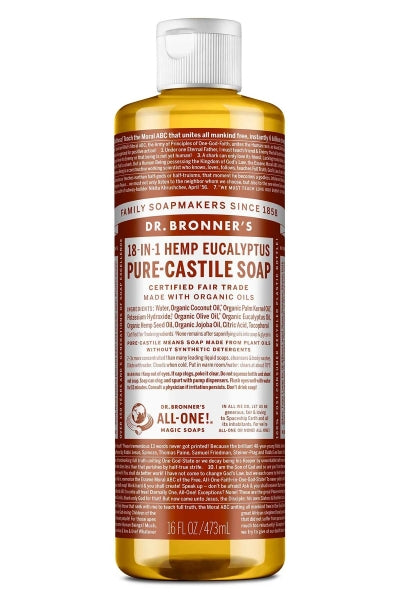 DR BRONNER’S Çok Amaçlı Sıvı Sabun Okaliptüs Kokulu 473 ml