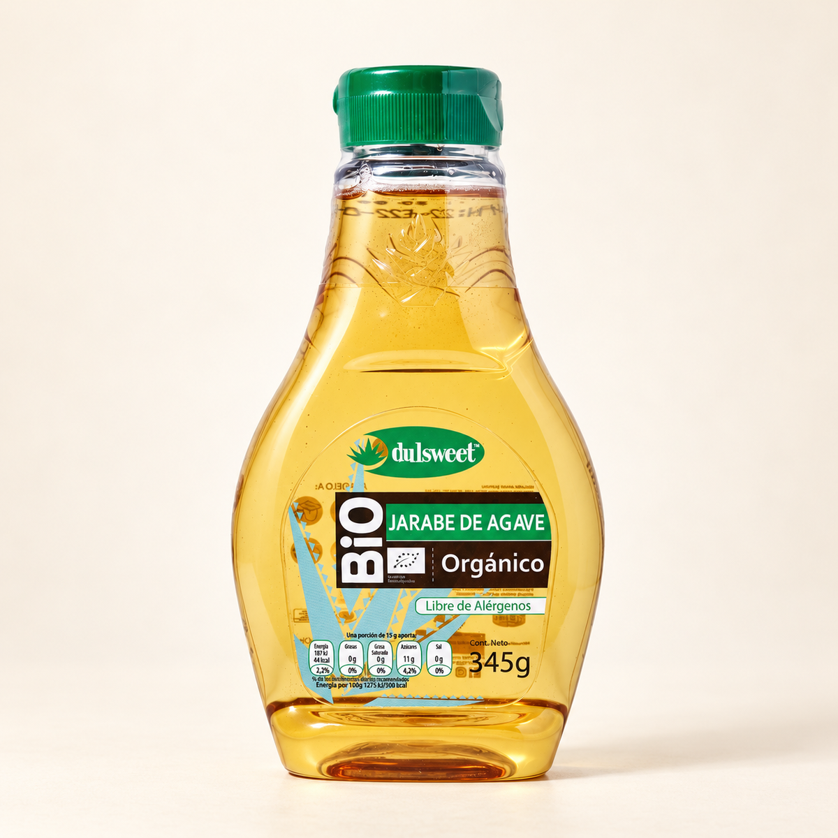 DULSWEET Organik Agave Şurubu 345 g – stüdyo çekimi
