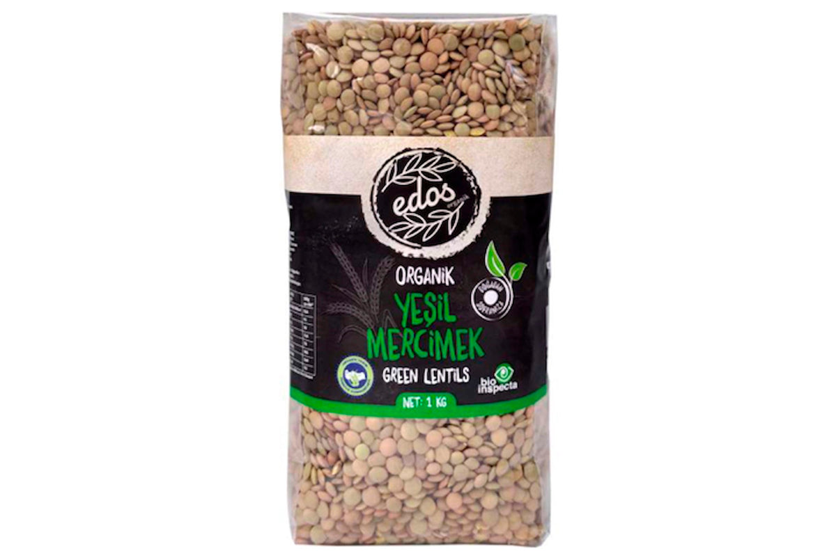 EDOS Organik Yeşil Mercimek 1 Kg