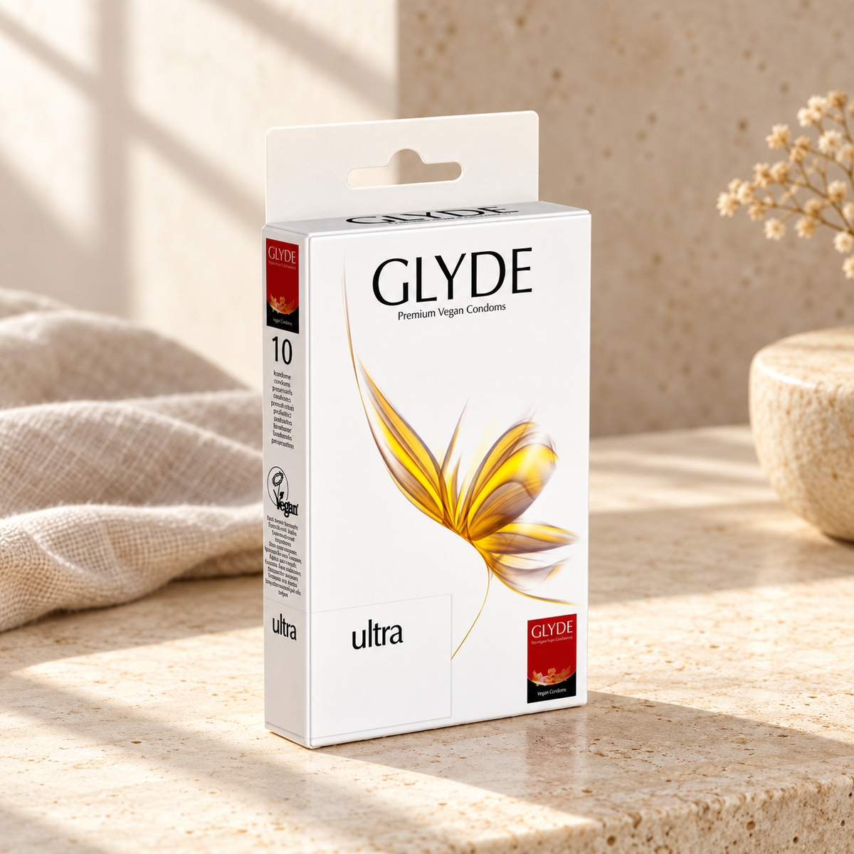 GLYDE Vegan Prezervatif Ultra – sunum önerisi