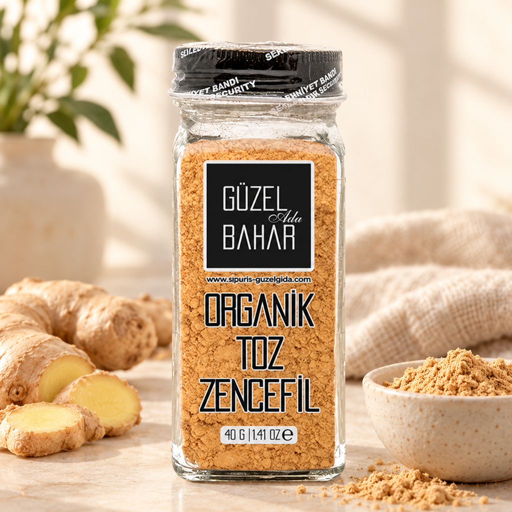 GÜZEL BAHAR Organik Toz Zencefil 40 g – sunum önerisi