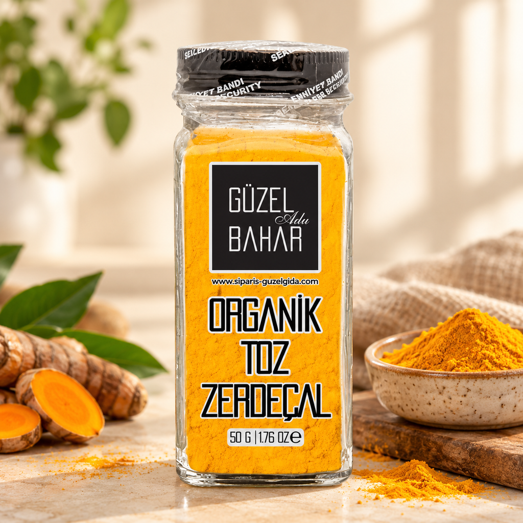 GÜZEL BAHAR Organik Toz Zerdeçal 50 g – sunum önerisi