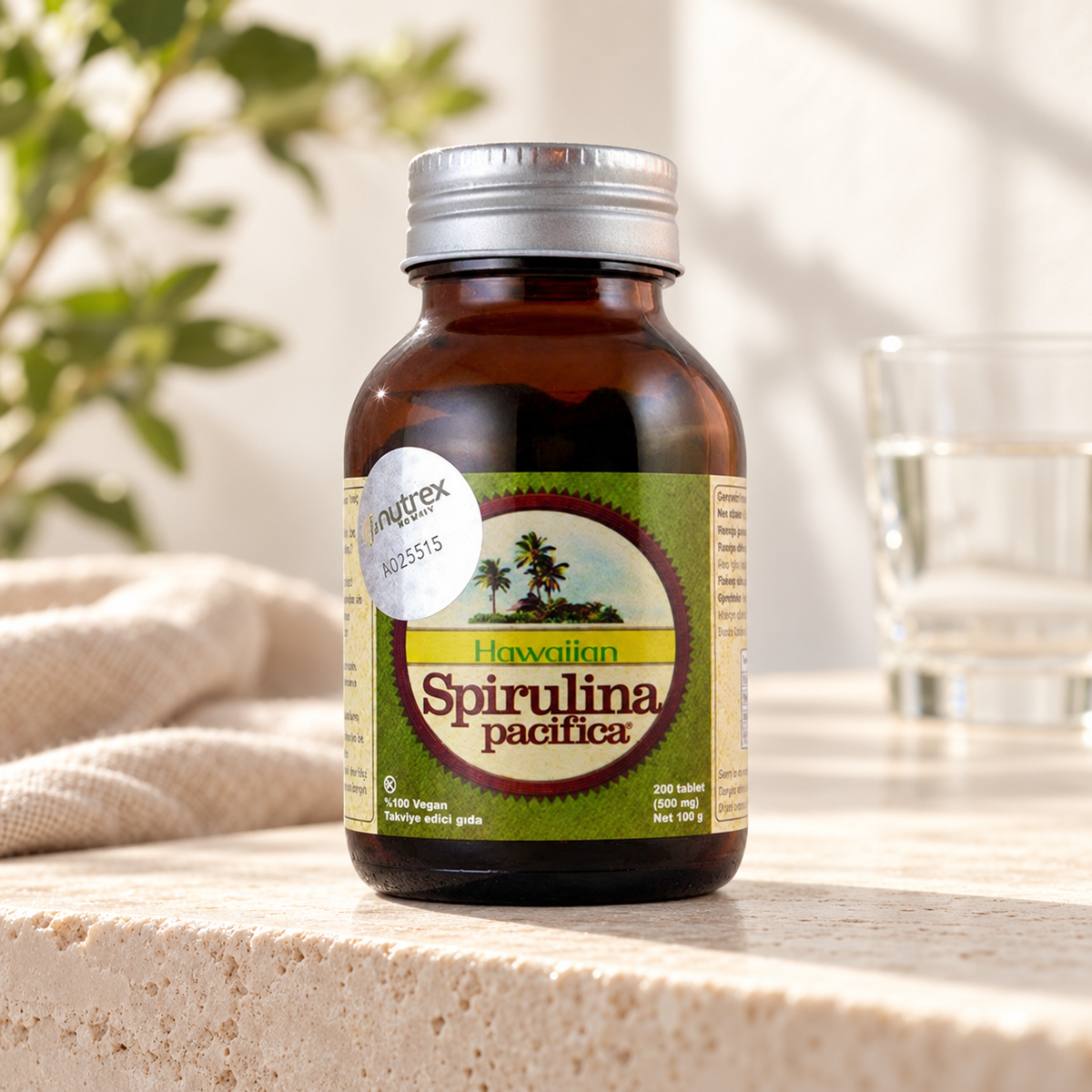 HAWAIIAN Spirulina Pacifica 200 Tablet (100 g) – sunum önerisi