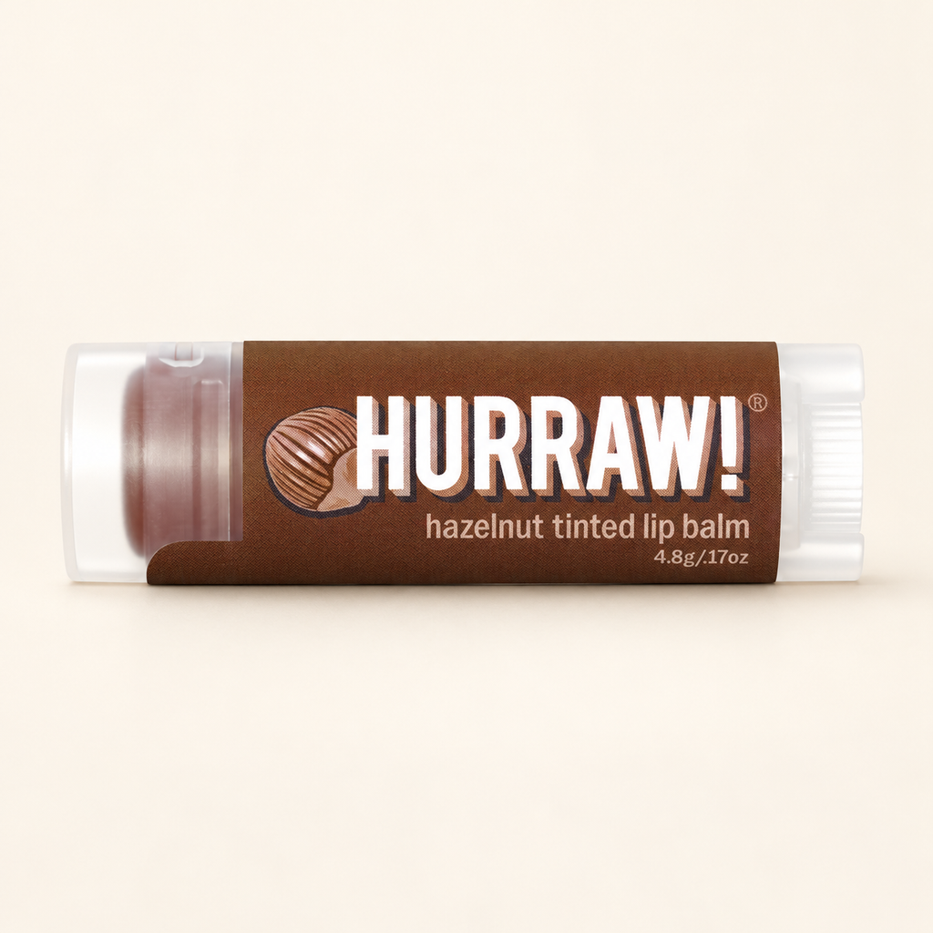 HURRAW Tinted Hazelnut Lip balm / Fındıklı Renk Veren Dudak Koruyucu – stüdyo çekimi