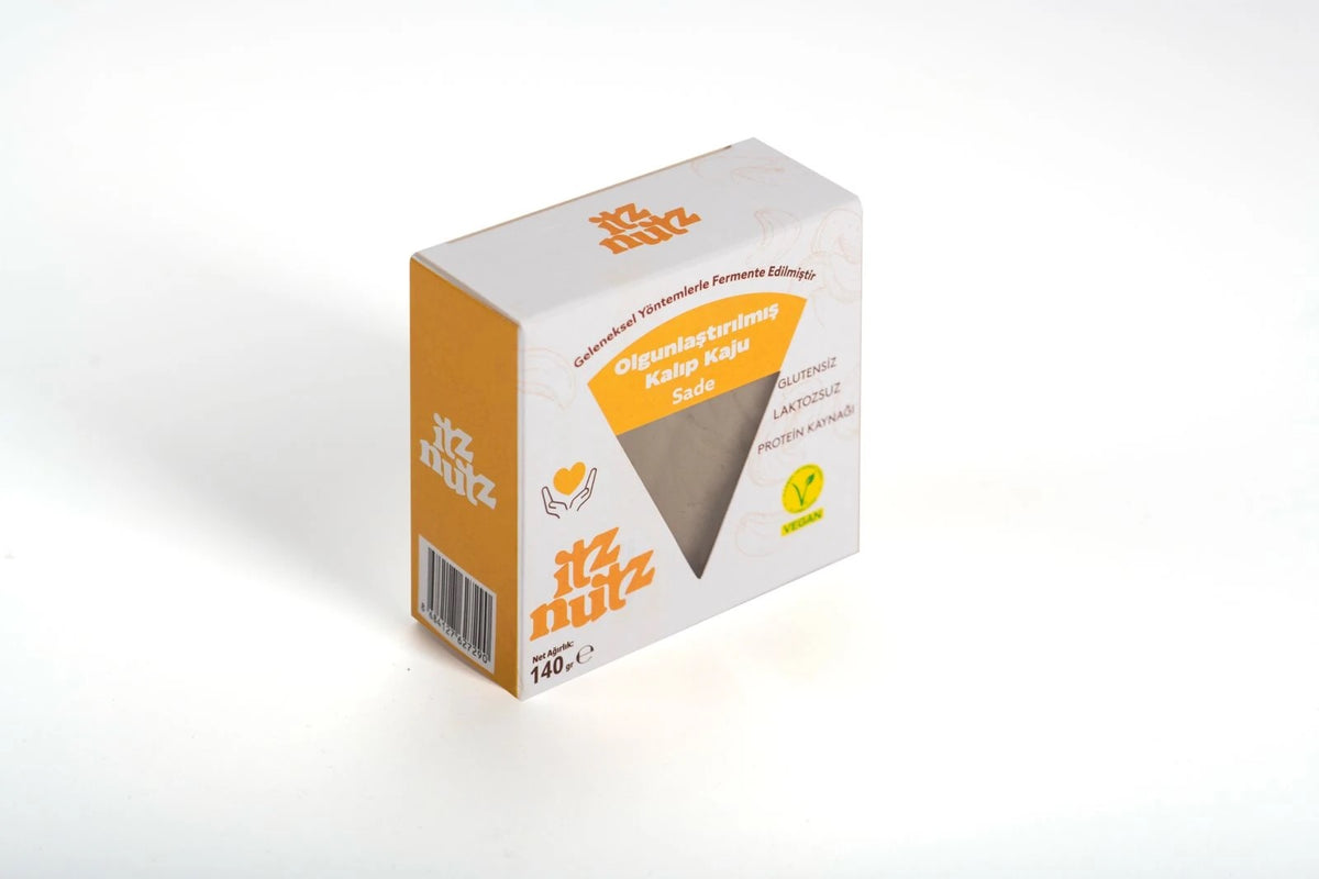 ITZ NUTZ Olgunlaştırılmış Sade Kalıp Kaju 140 g (Peynir gibi)
