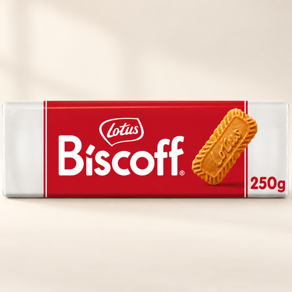 LOTUS BISCOFF Karamelize Bisküvi 250 g – stüdyo çekimi