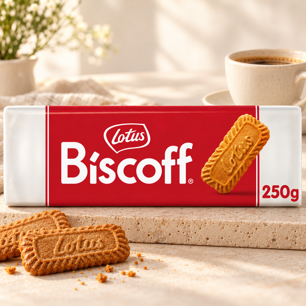 LOTUS BISCOFF Karamelize Bisküvi 250 g – sunum önerisi
