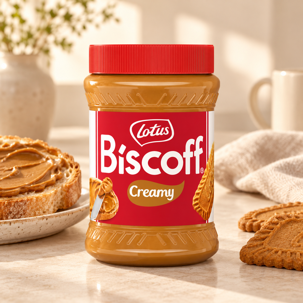 LOTUS BISCOFF Sürülebilir Bisküvi Ezmesi 400 g Creamy – sunum önerisi