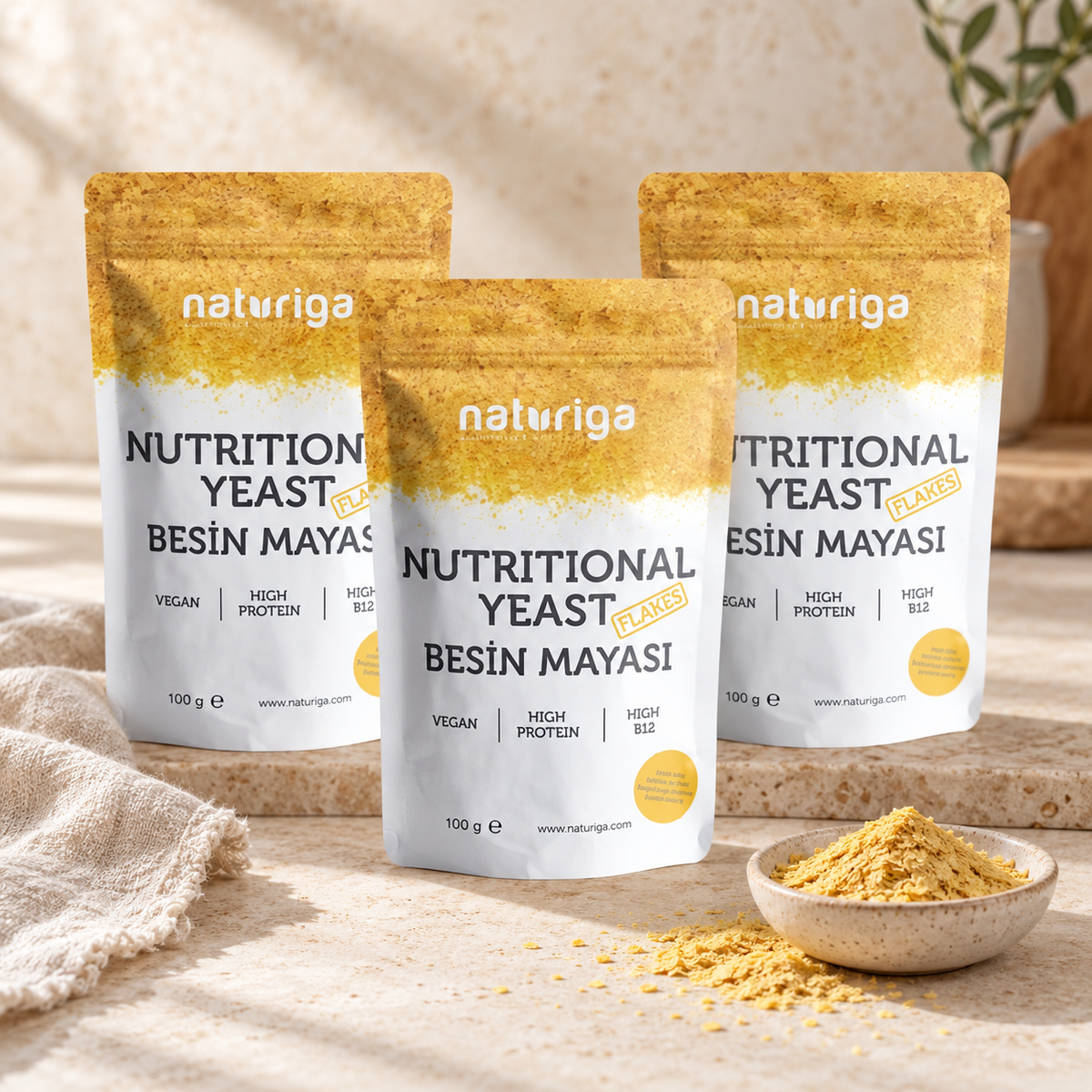 NATURIGA 3'lü Besin Mayası – sunum önerisi