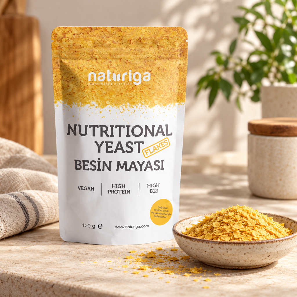 NATURIGA Nutritional Yeast (Besin Mayası) 100 g – sunum önerisi