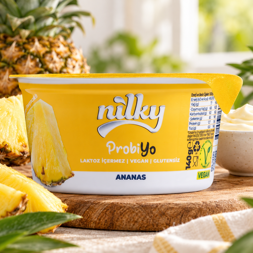 NILKY Ananaslı Probiyo 140 g (Meyveli Yoğurt Gibi) – sunum önerisi