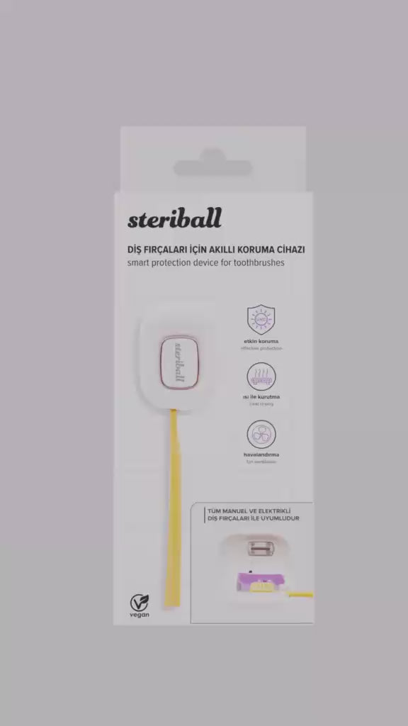 STERIBALL Diş Fırçaları için Akıllı Koruma Cihazı - Beyaz