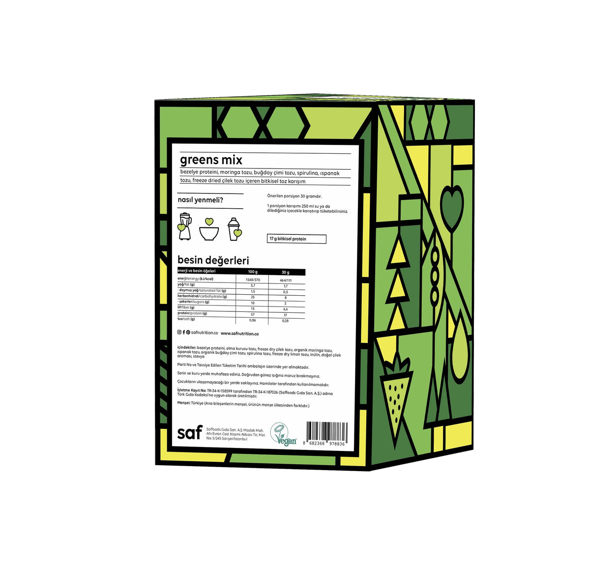 SAF Greens Mix 10 x 30 g Saşe
