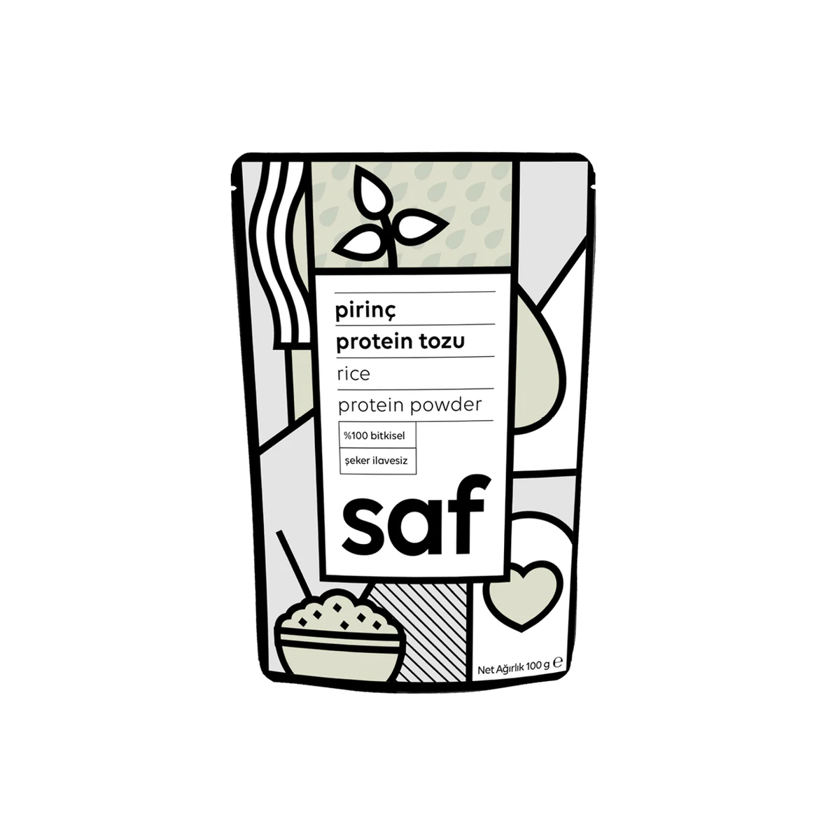 SAF Pirinç Proteini Tozu 100 g