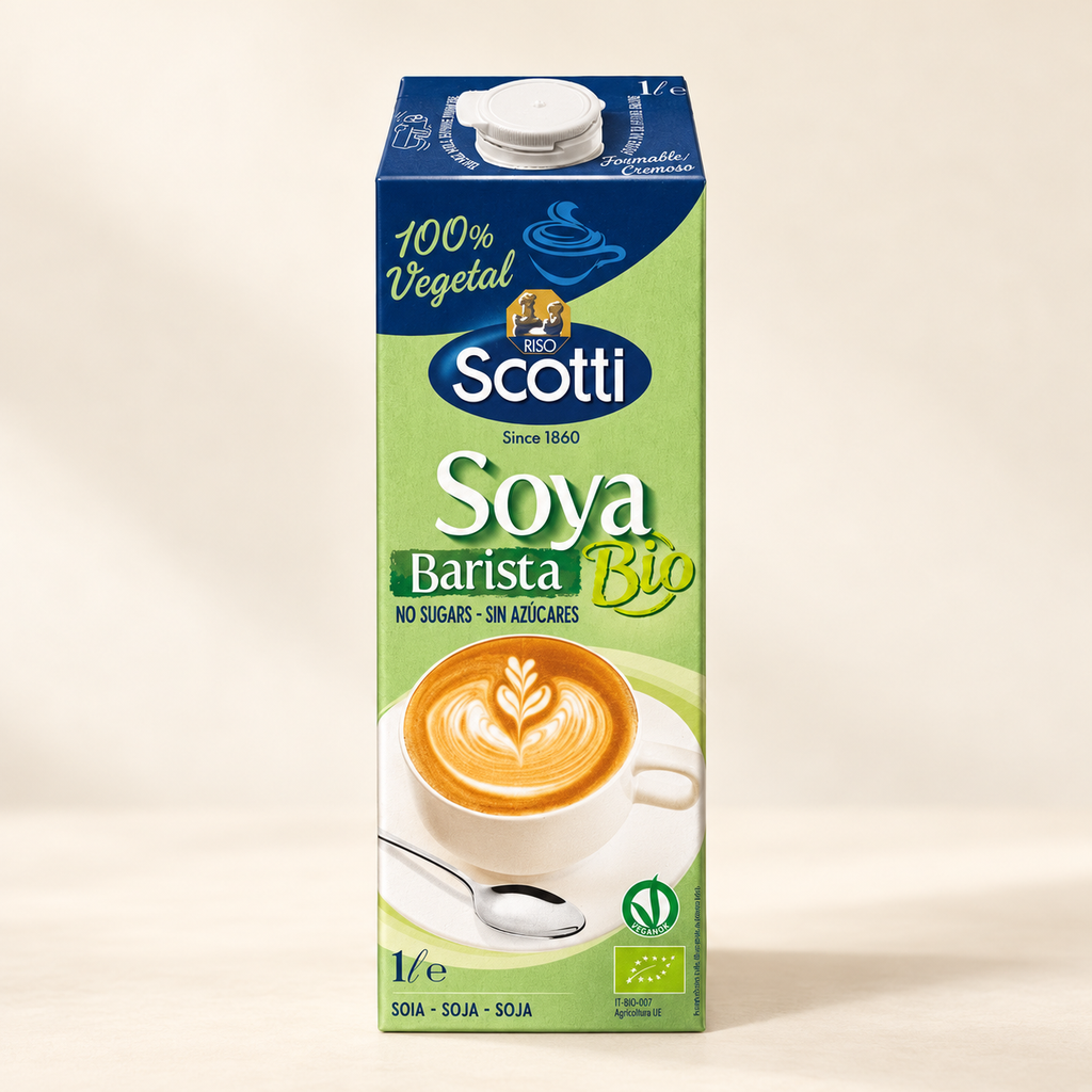 SCOTTI Organik Soya Barista İçeceği-Sütü 1 Litre – stüdyo çekimi