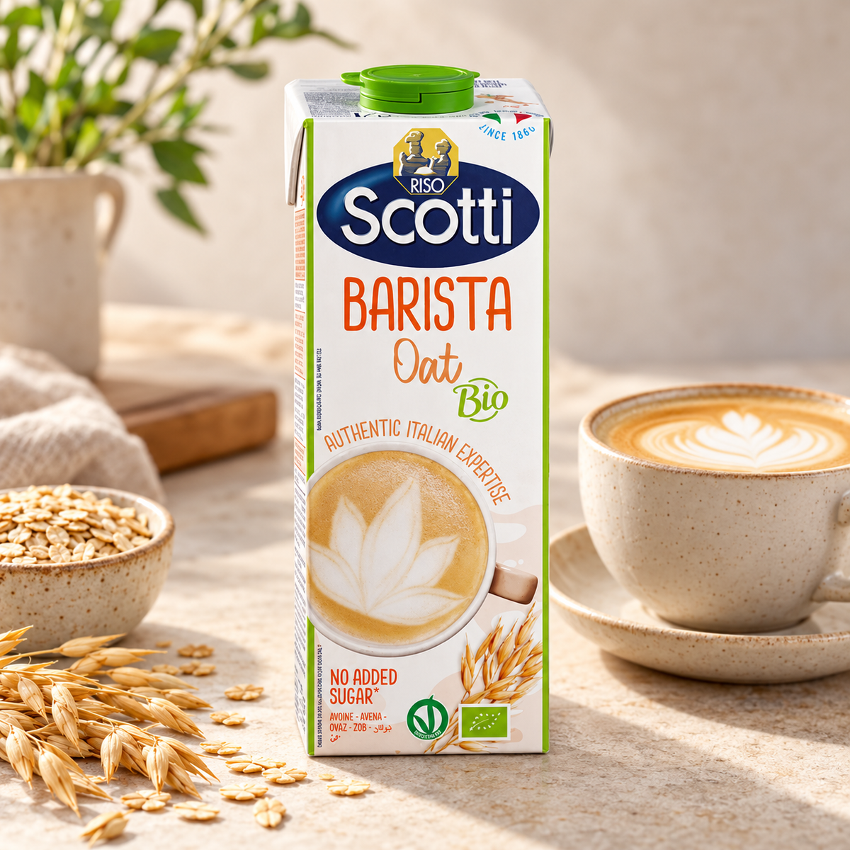 SCOTTI Organik Yulaf Barista İçeceği (Sütü) 1 Litre – sunum önerisi