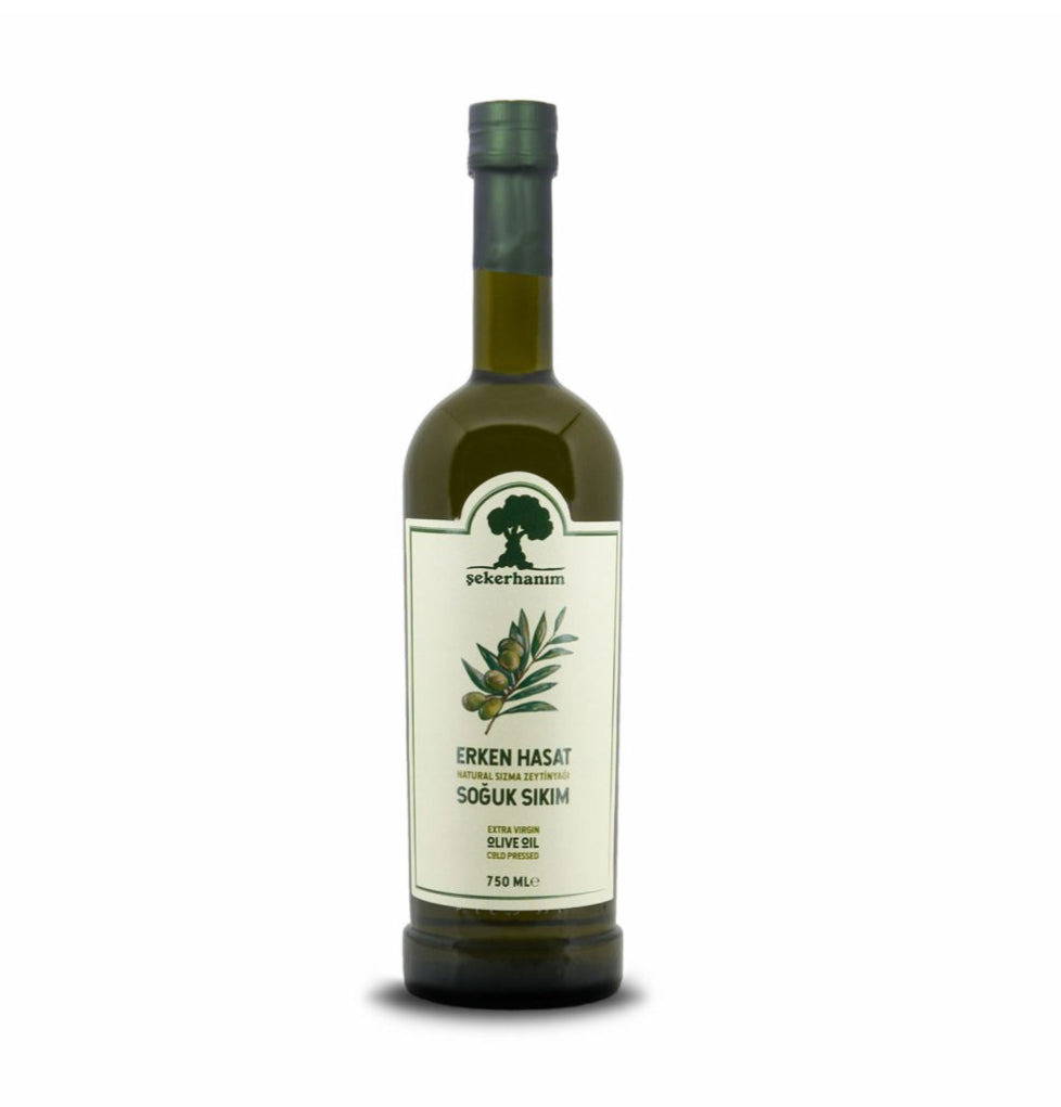 ŞEKERHANIM Erken Hasat Soğuk Sıkım Zeytinyağı 750 ml