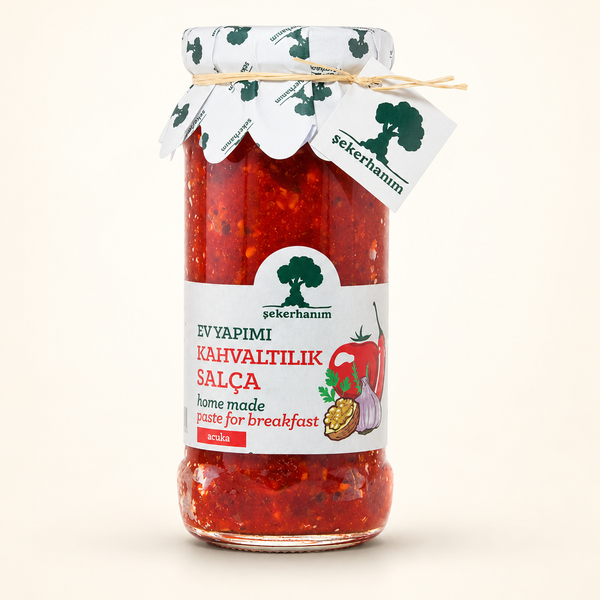 ŞEKERHANIM Kahvaltılık Salça Acuka 250 g – stüdyo çekimi