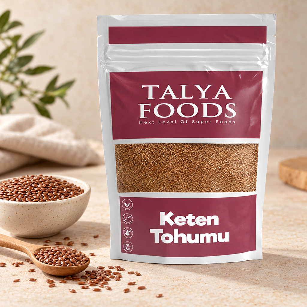 TALYA FOODS Glutensiz Keten Tohumu 250 g – sunum önerisi