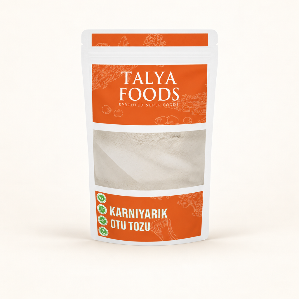 TALYA FOODS Karnıyarık Otu Tozu 200g – stüdyo çekimi