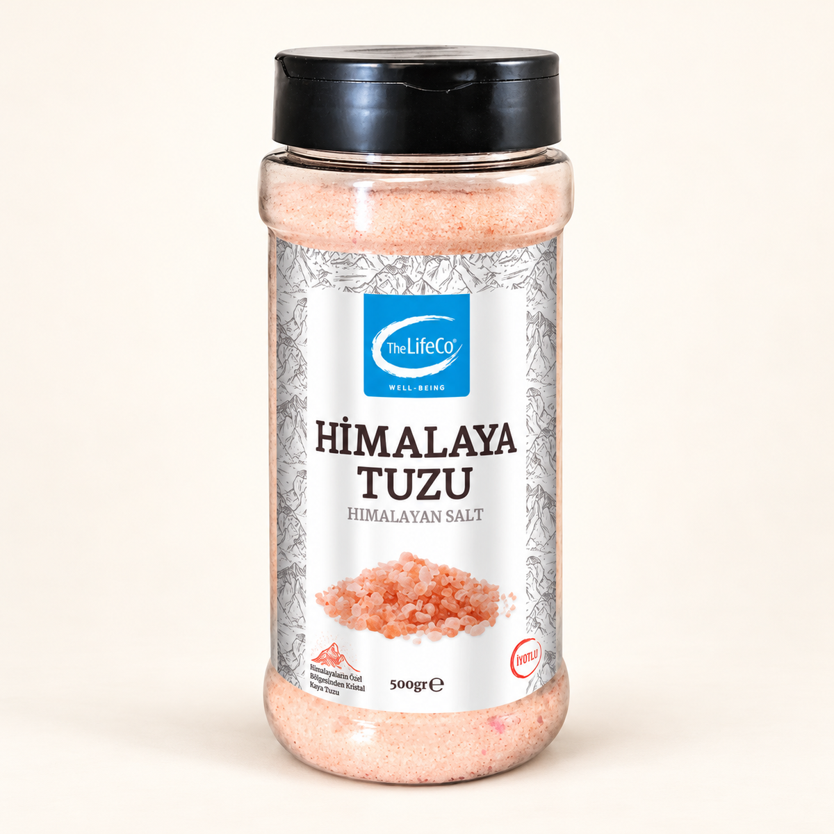 THE LIFECO Pembe Himalaya Tuzu 500 g. – stüdyo çekimi