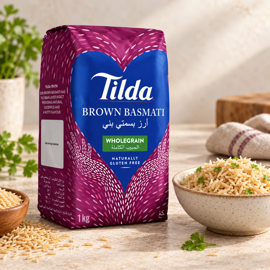Tilda Brown Basmati Rice 1 kg – sunum önerisi