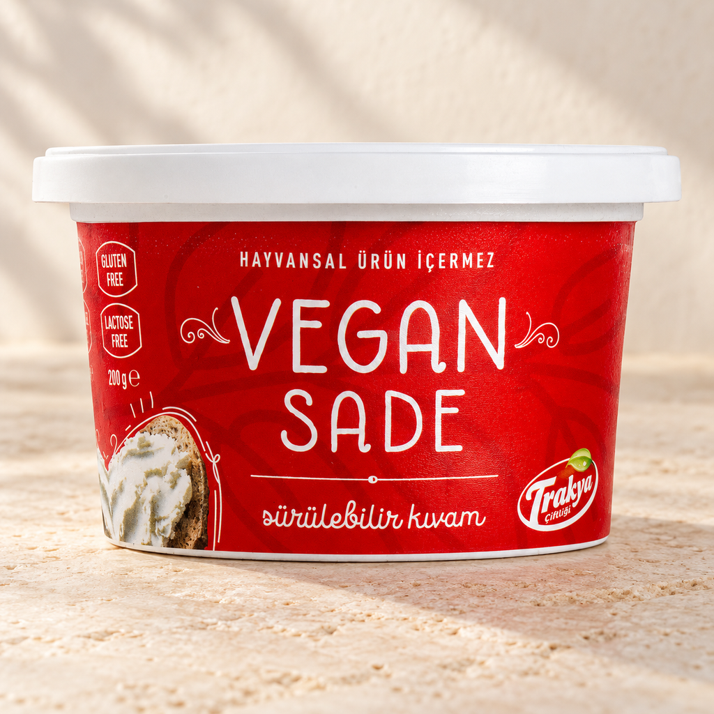 Trakya Çiftliği Vegan Krem Sade, stüdyo görünümü