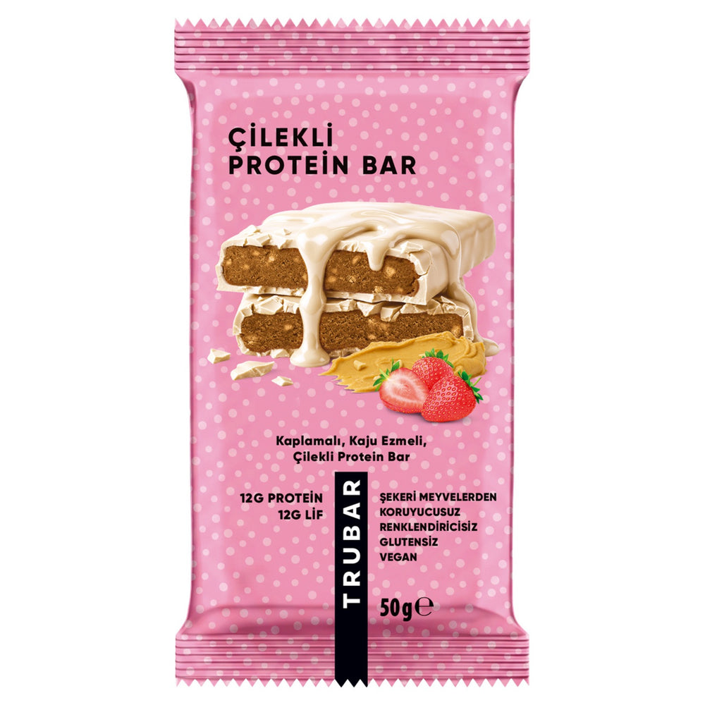 TRUBAR Çilekli Protein Bar 50 g